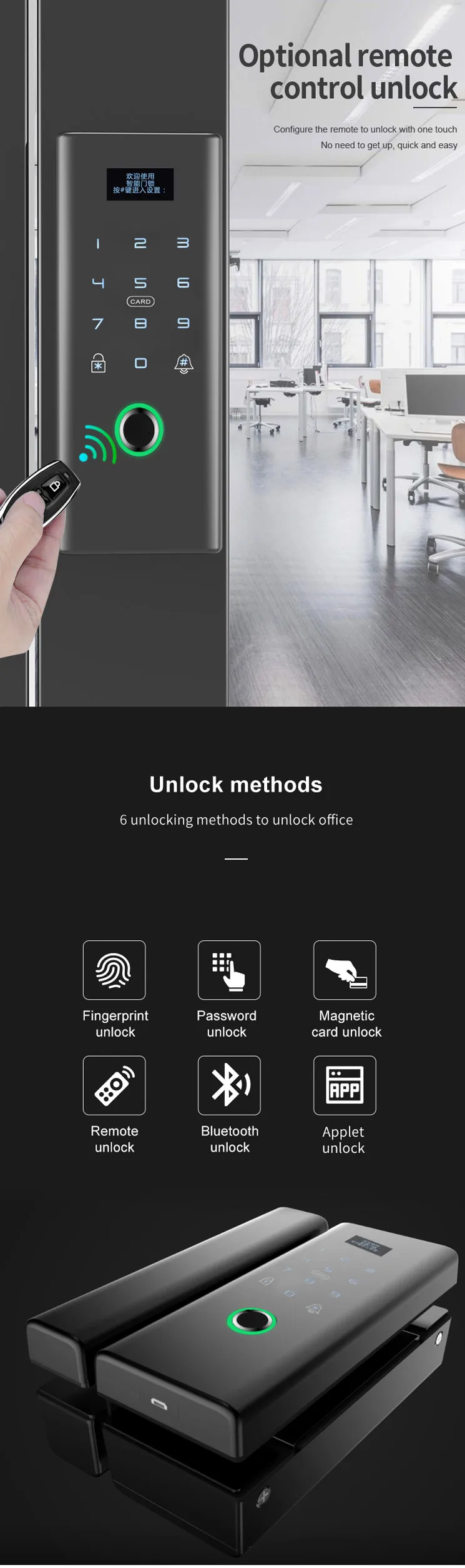 2020 new sale biometric fingerprint scanner smart lock access control system