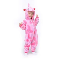 

Winter Flannel Unicorn Pijamas Kigurumi Children Costume Wholesale Hot Selling Onesie Animal Kids Pajamas Lovely Christmas