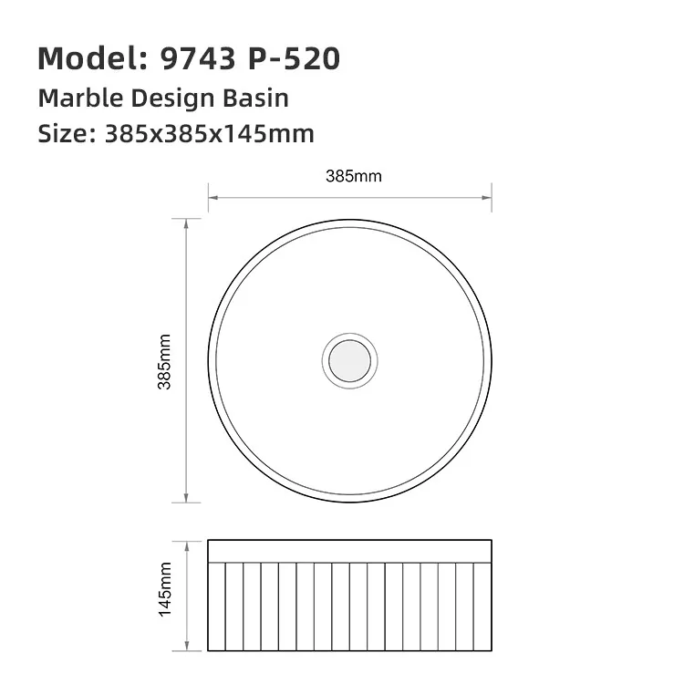 green-marble-bathroom-sink-9743-P-520-technical-dimension-drawing-385x385x145mm-plan-section-fluted-profile