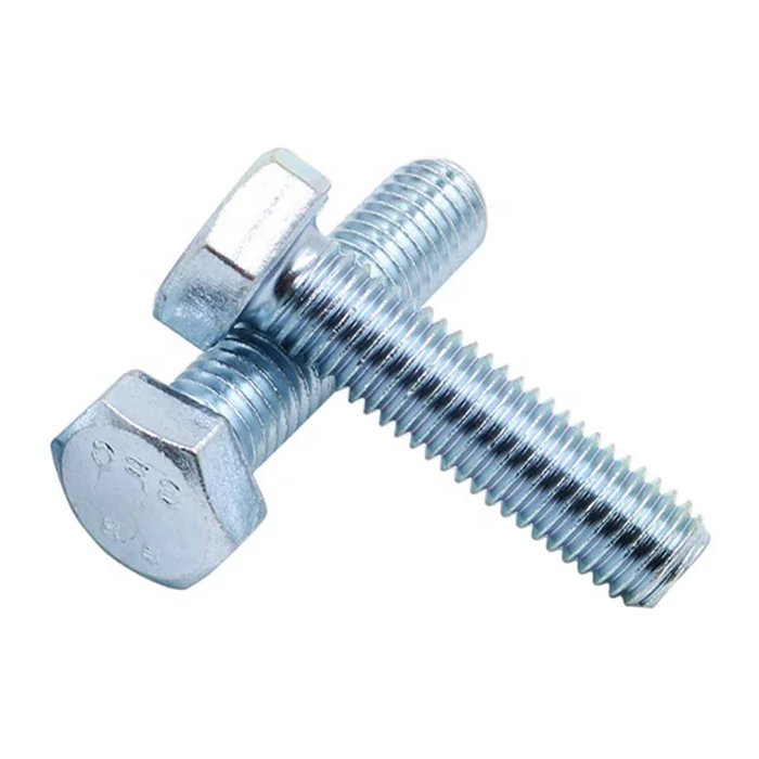 
Carbon steel hot dipped galvanized ISO DIN ANSI standard class 10.9 and 12.9 hex head bolt 