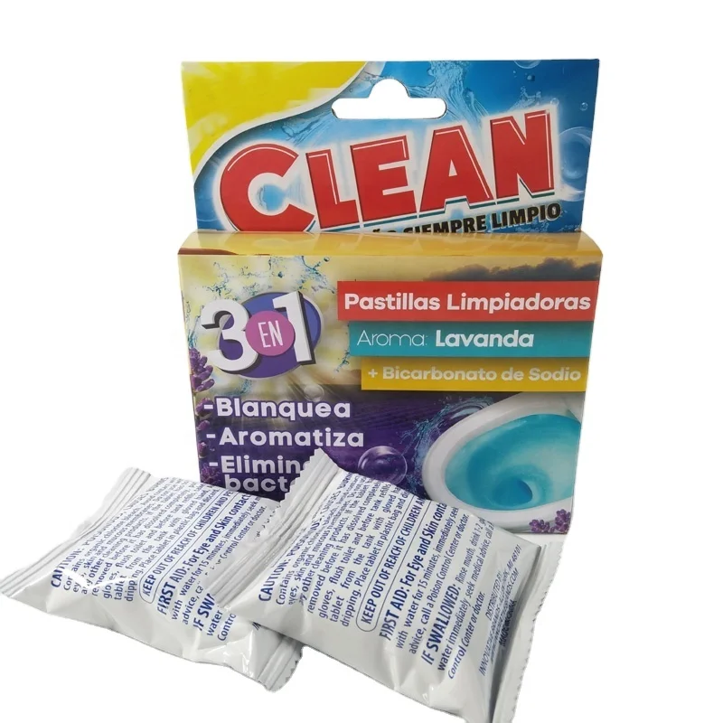 

Automatic toilet cleaner toilet bowl cleaner 50g detergents toilet bowl tablets cleaner, Blue & white