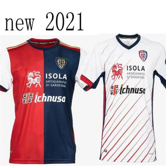 

2020 2021 adults Cagliari Calcio Men Shirt 20 21 Thai Quality JOAO PEDRO SIMEONE NAINGGOLAN Shirts Casual T-Shirts