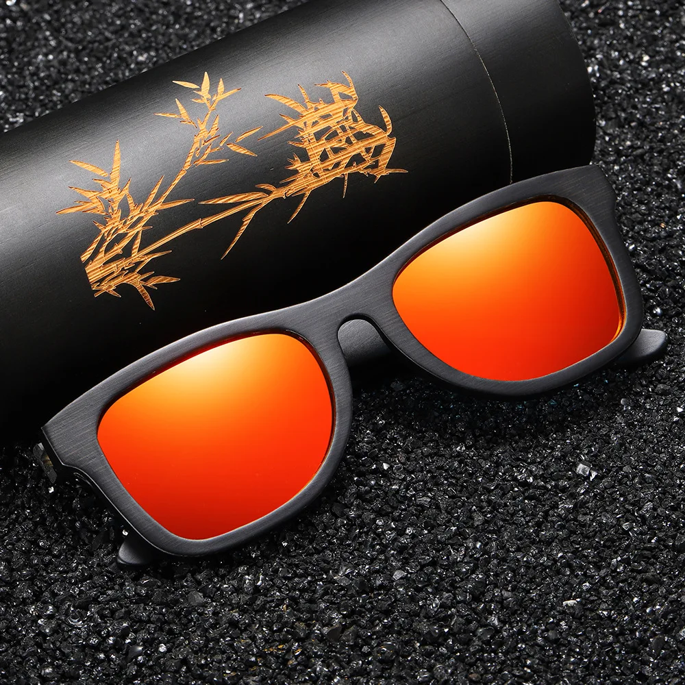 

Handmade Bamboo Sunglasses Polarized So Real Hand Polished Custom Laser Engraved LOGO Bamboo Wooden Sunglasses