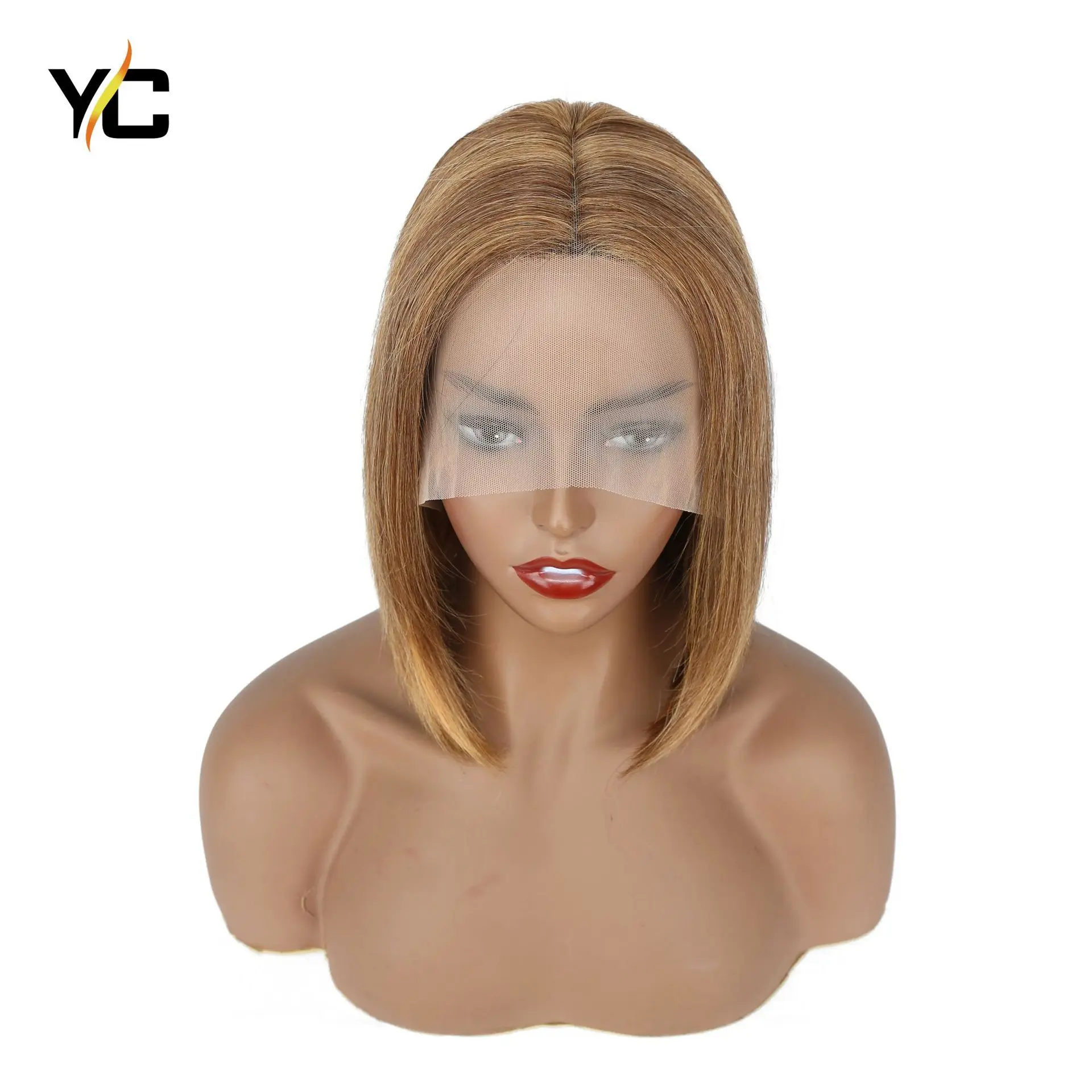 

Top Selling Wholesale Bob Style Short Brazilian Lace Front Wig Virgin Human Hair 8 Inch Closure Short Bob Wigs, Natural color lace wig