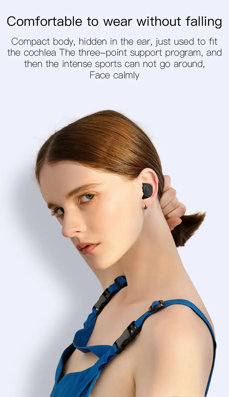 New Branded Wireless LCD Earbuds Private Label Bluetooth Earphone Wireless Ear Buds Noise Cancelling Unique Promotional 2020 - ANKUX.COM