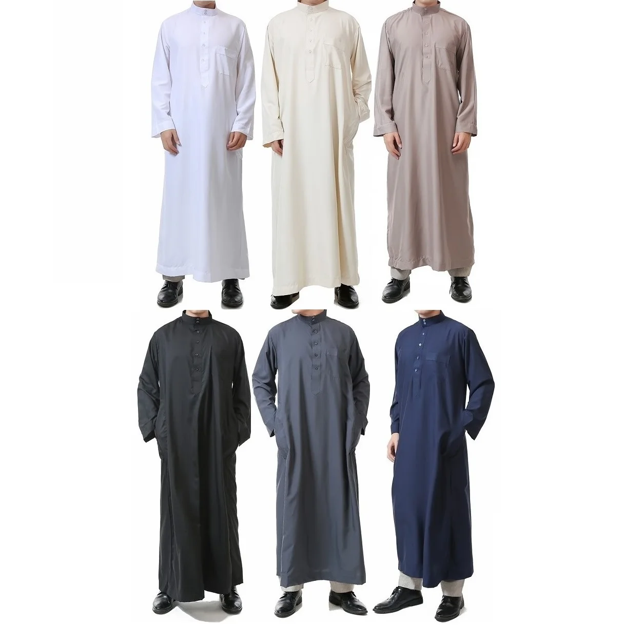 

Abaya Muslim liturgy khadi Traditional Islamic Ramadan prayer Dubai Muslim Men Thobe Islamic Clothing, Picture