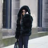 China Supplier Man-Made Fur Coat Fox Fur Outwear Pattern Of Natural Fur Coat