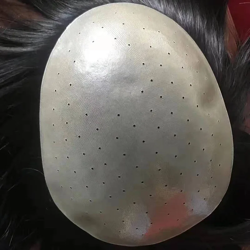 

Front V Needle Biological Scalp Wig Human Hair Toupee Block Frontal Hairline Manufacturers Wholesale