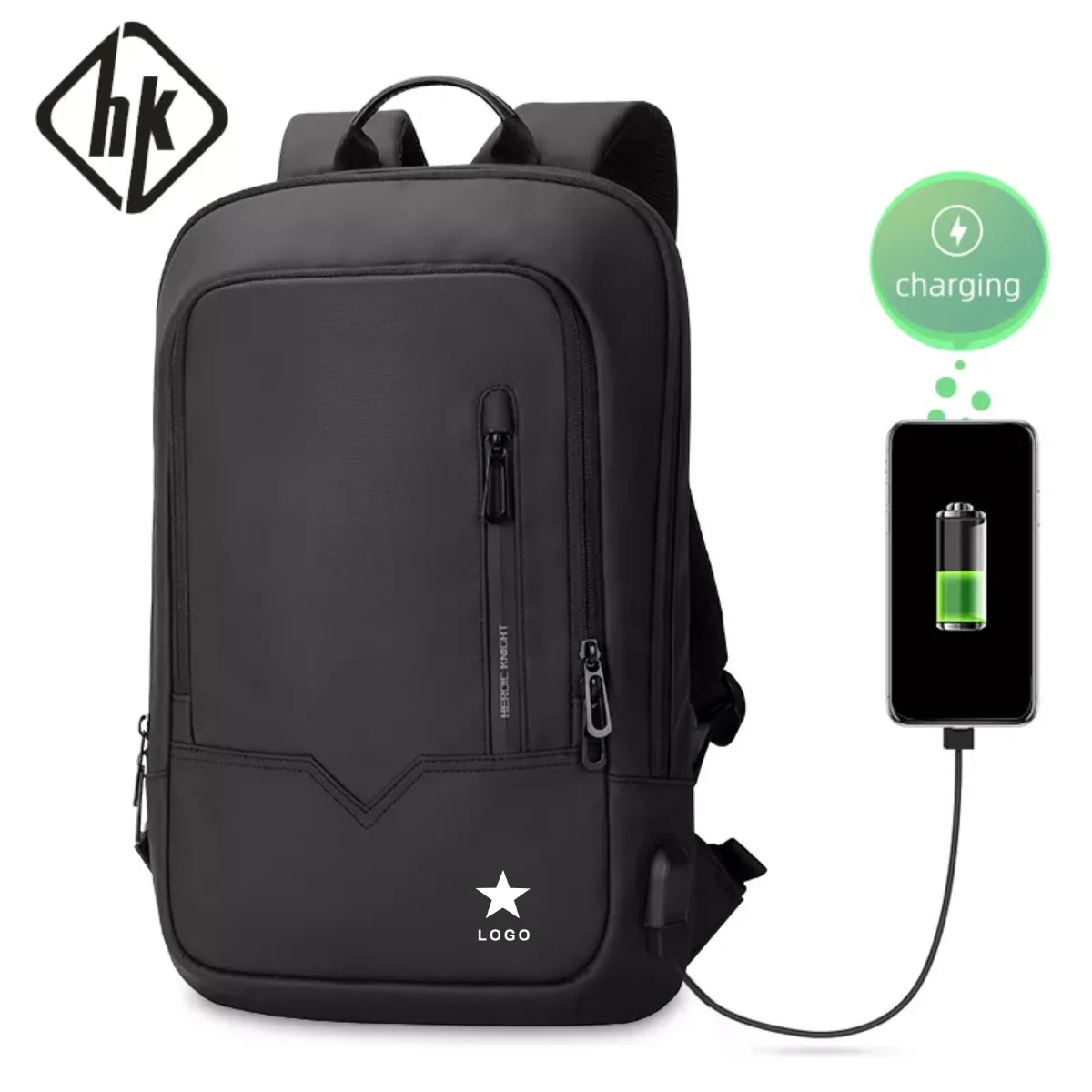 Hk 2022 Mochilas Waterproof Smart Usb 