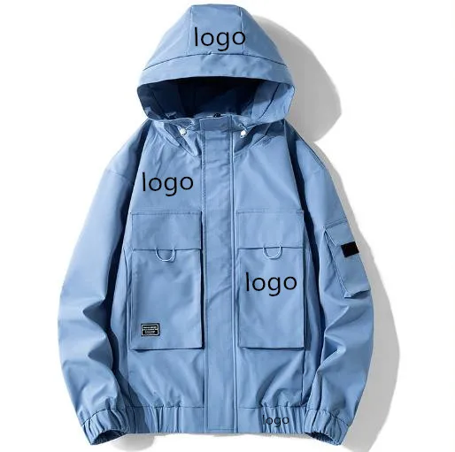 

High quality custom logo fashion brand man hoodie coat men coat jacket for fall fashion, Customized color