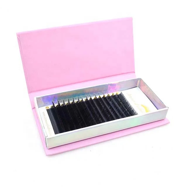 

Mega Volume lashes 16 Rows Private Label Lashes Extension Trays Volume easy fanning Soft Dark Eyelash Extensions
