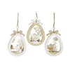 Easter Decoration egg shape bunny Easter Wooden Tag Hanging Pendant
