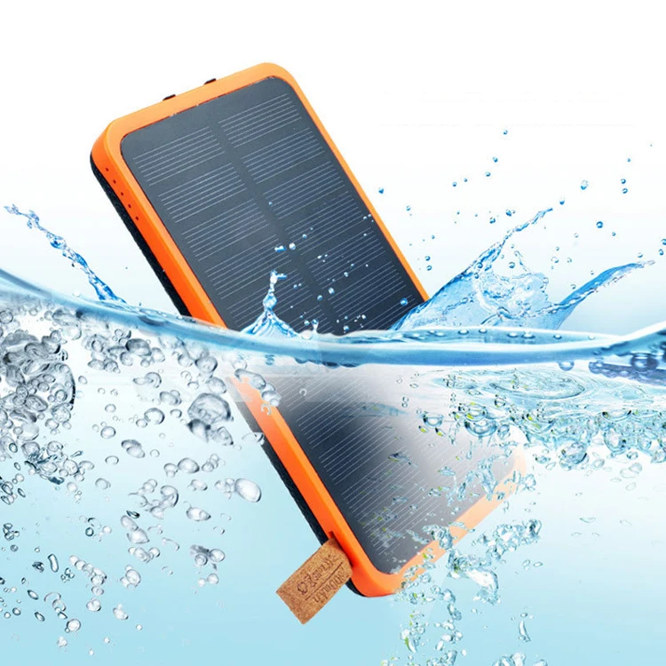 OEM 10000 mah Waterproof Charging Foldable Solar Panel Power Bank With LED - ANKUX.COM
