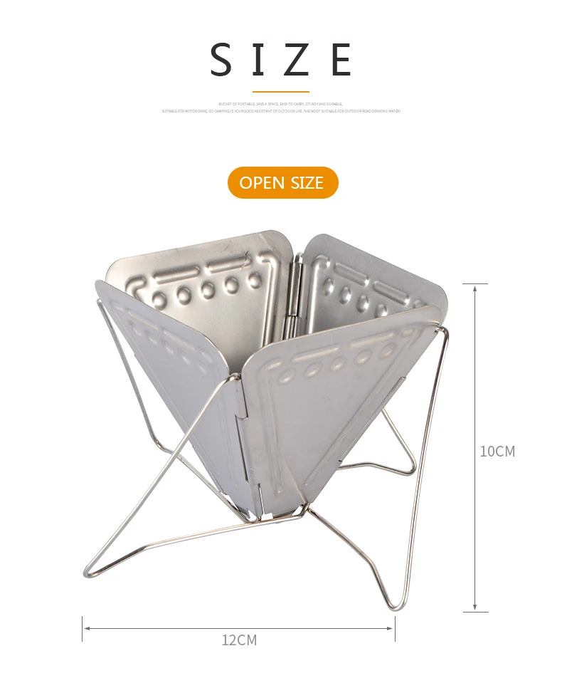 Outdoor Camping Coffee Drip Rack Stainless Steel Coffee Filter Foldable