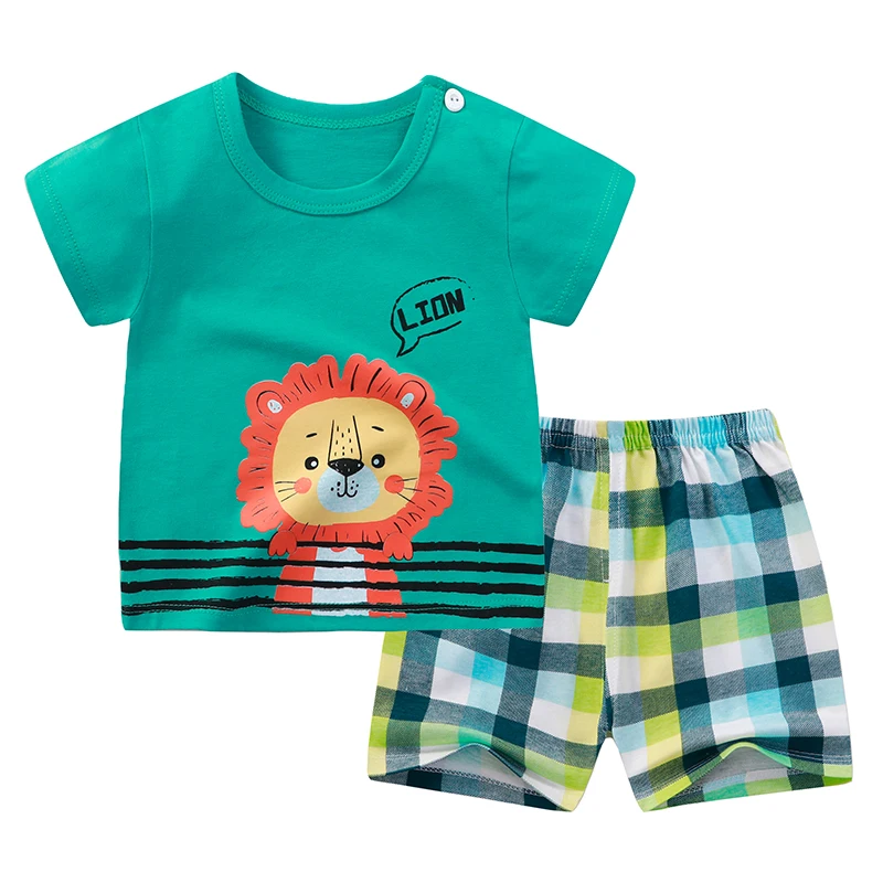 

Summer Boys Clothing 2021 Clothes Boy 100% Cotton Kids Clothing Girls' Clothing Sets