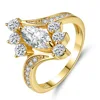 Europe and the United States sell minimalism ring 2019 women's fashion pattern gold-plated zircon ring
