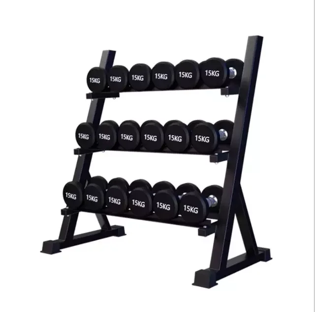 

Black Rubber Hex Dumbbell Set Dumbbells