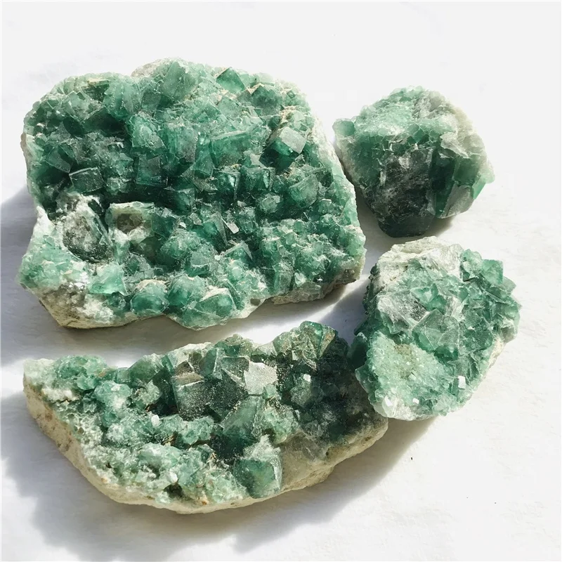 

Wholesale High-quality Natural Stones Angel Quartz Crystal Cluster Green Fluorite Cluster