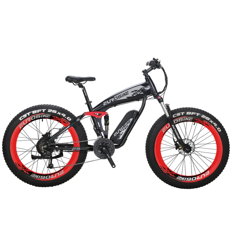 

Full suspension fat tyre ebike dual sus frame fat tire electric bicycle 26 4.0 mountain bike max motor 1500W 48V 16ah 20ah