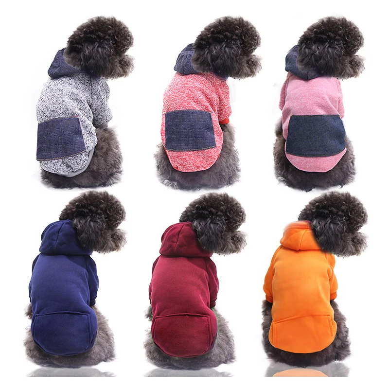 

Sustainable Pet Clothes Organic Cotton Dog Hoodies Eco-friendly Clothes for Dogs Cats Accessories and Pet Apparel, Customized color