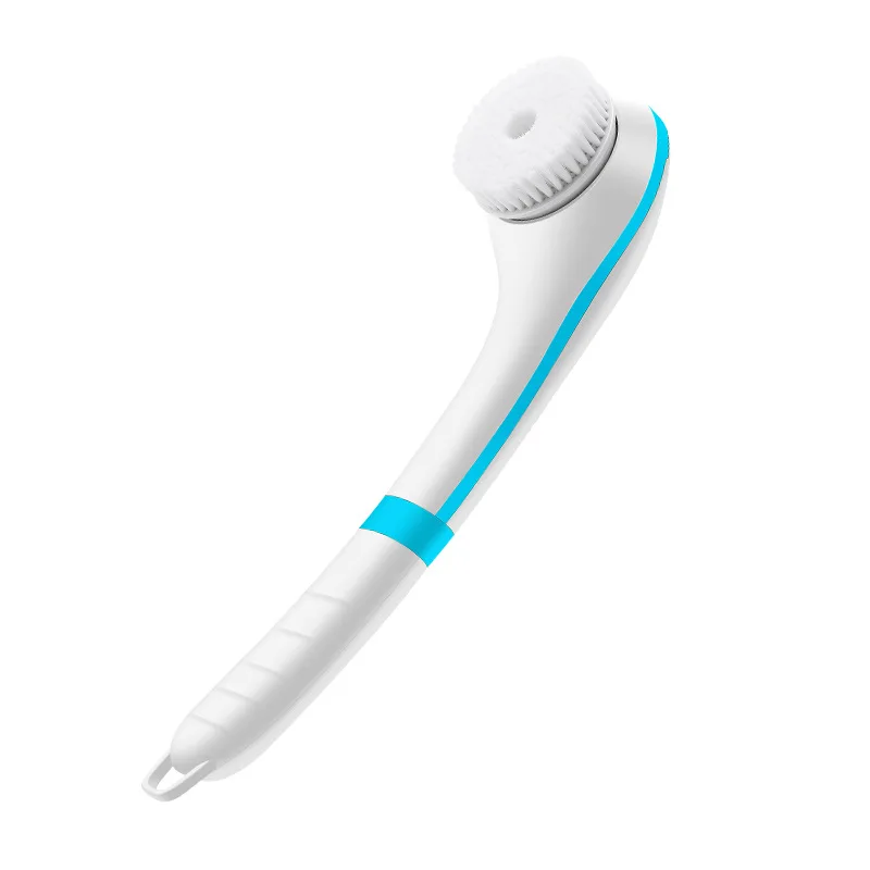 

Waterproof electric bath brush household charging massage bath brush long handle cross-border silicone massager back rubbing art, As shown