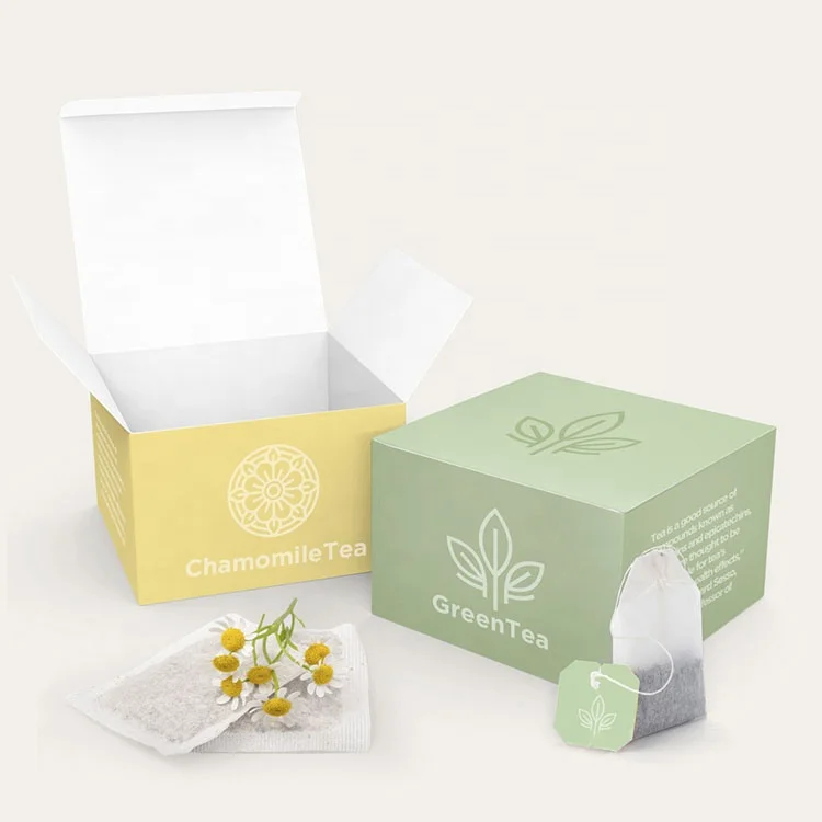 

Recycled Storage Packing Biodegradable Kraft Paper Custom Packaging Tea Box for Tea Bag