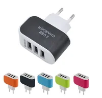 

2020 NEW Arrival 3 Ports 3.1A Triple USB Port Wall Home Travel AC Charger Adapter EU Plug Mobile Phone Charger Dropshipping
