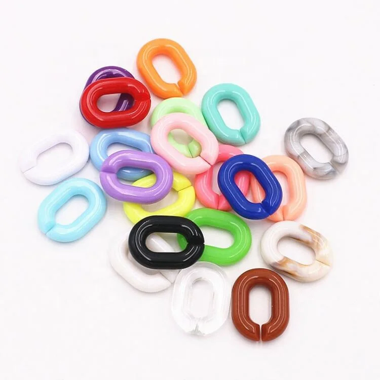 

Hot selling plastic acrylic single link chain 15*20mm