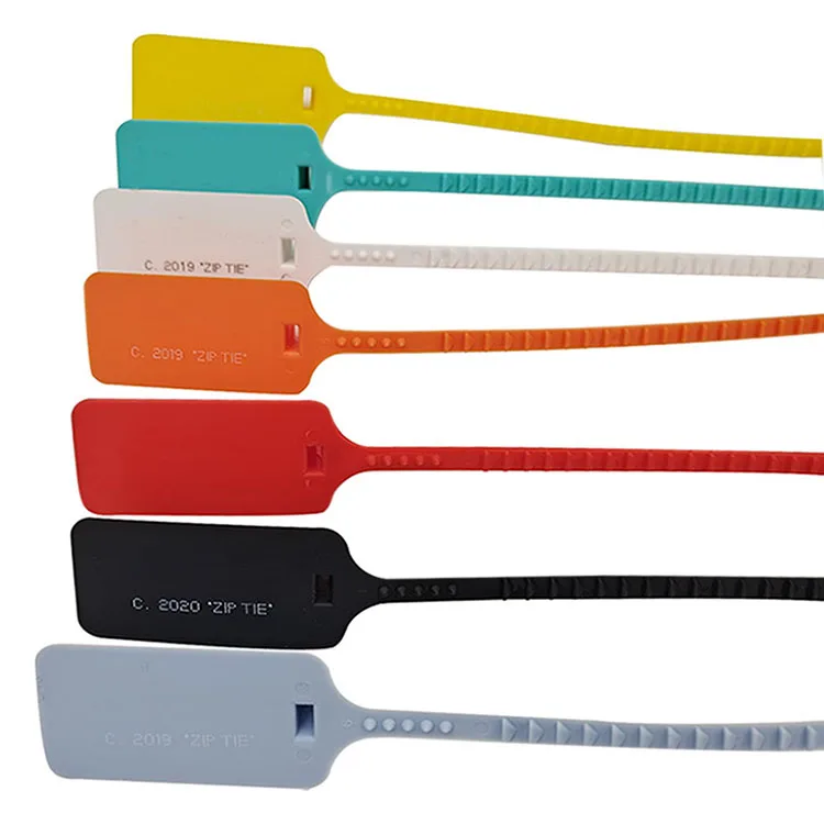 Custom Disposable Barcod Zip Tie Numbered Cable Ties With Low Price