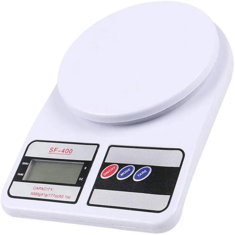 

Kitchen Scale High Food Scale with Backlight LCD Display Electronic Scale 1kg/5kg/10kg Accurate Scale Dessert Tools, Stainless steel silver brush color