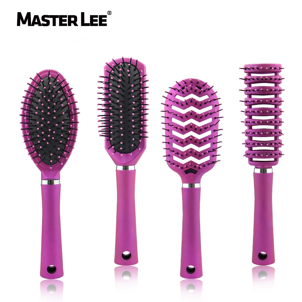 

Masterlee Massage hair brush professional salon 9 rows detangling hair brush, Rose