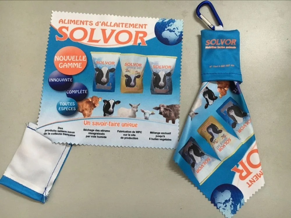 
mini multi-functional microfiber camera optical glass lens cleaning cloth with pouch 