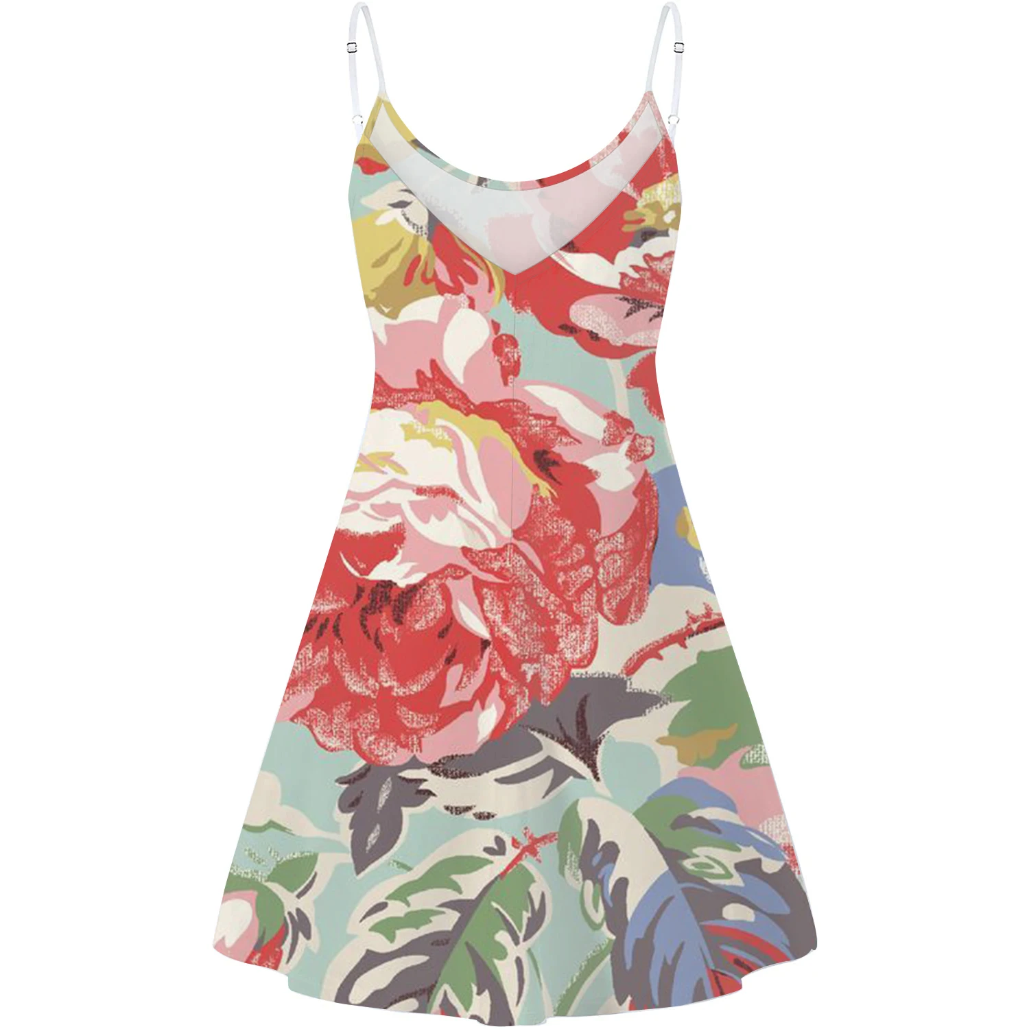 

Mujer Vestido Tirante Sin Manga Halter Linea A Mini Dress Floral Impreso Etnico Tribal Bohemio Elegante Casual Oversize Falda