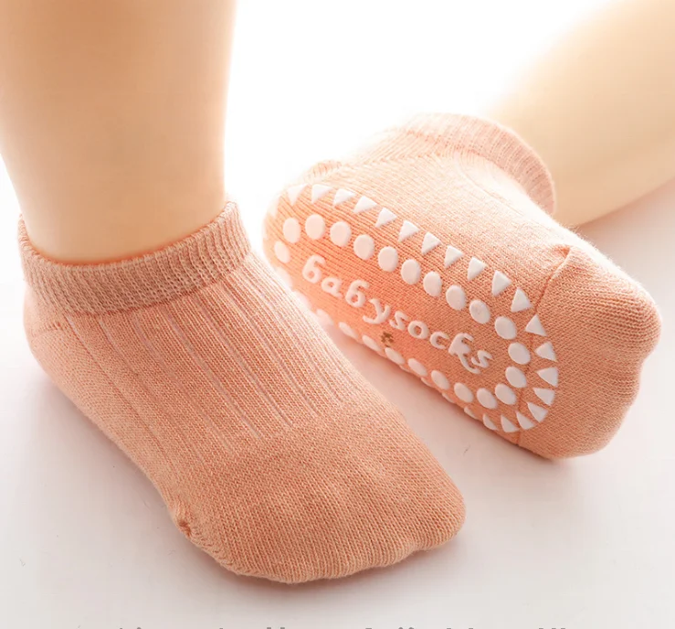 

Non Slip Toddler Socks Grips Baby Girls Boys 6&12 Pack Anti Skid Ankle Socks Infant