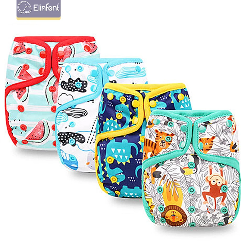 

Elinfant washable cloth baby diaper cover pul waterproof adjustable reusable fit 8-35pounds popular baby cloth diaper
