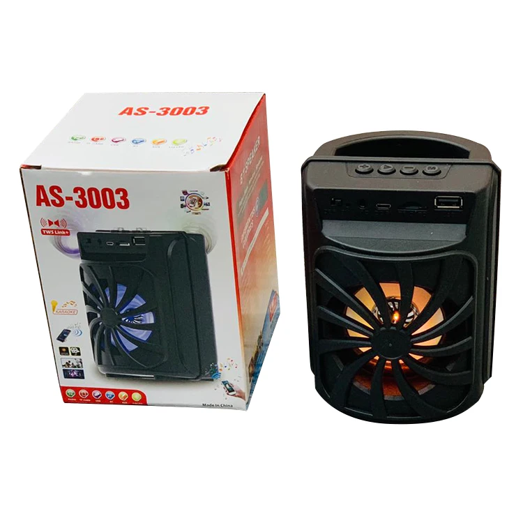 

AS-3003 TWS Superior Sound Outdoor speaker Portable BT Wireless Speaker, Black