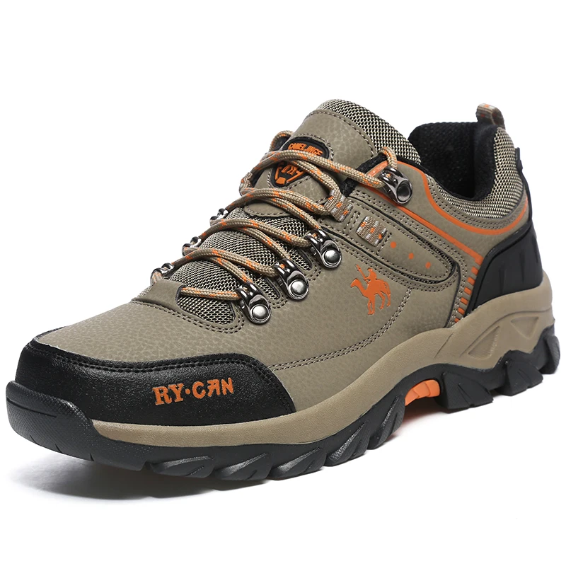 Outdoor mountaineering shoes large size men shoes waterproof non-slip  cross-country Travel hiking shoe