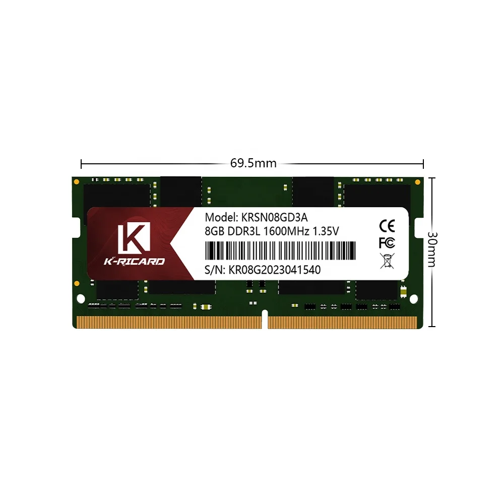 

K-Ricard Customized LOGO hot selling ram ddr3 4gb 8gb 2gb ram memory ram laptop ddr3 memorial ddr3 8gb 1600mhz 1333mhz 1866mhz