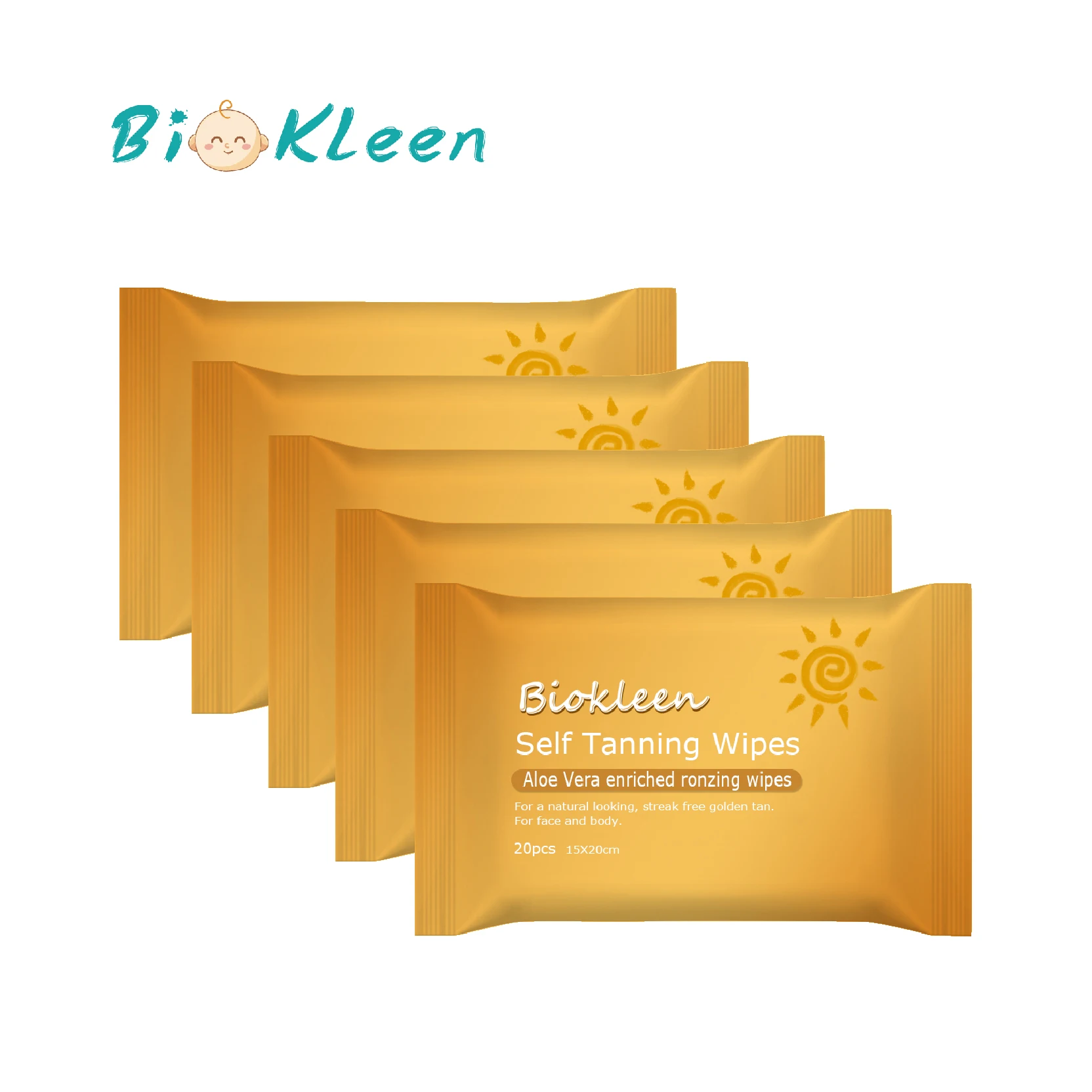 

Biokleen Latest Innovative 100% Flushable Tanning Wet Wipe, Wholesaler Price 100% Flushable Self Tan Wipes