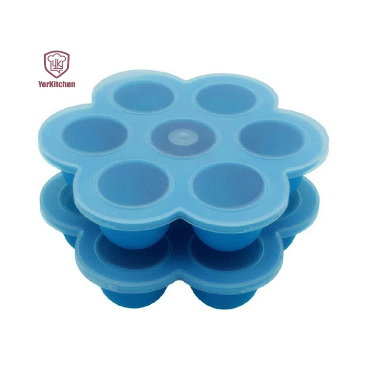 

Silicone Egg Bites Molds with Silicone Lid Baby Food Freezer Trays