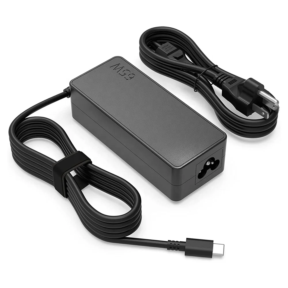 

Hot sales 45W 65W USB Type C Charger PD Power Adapter Replacement for HP for Lenovo, Black