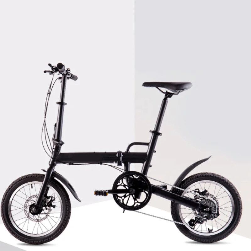 2020 cheap price carbon steel frame 16 inch folding 3 times bike 2 wheels mini super light color folding bike