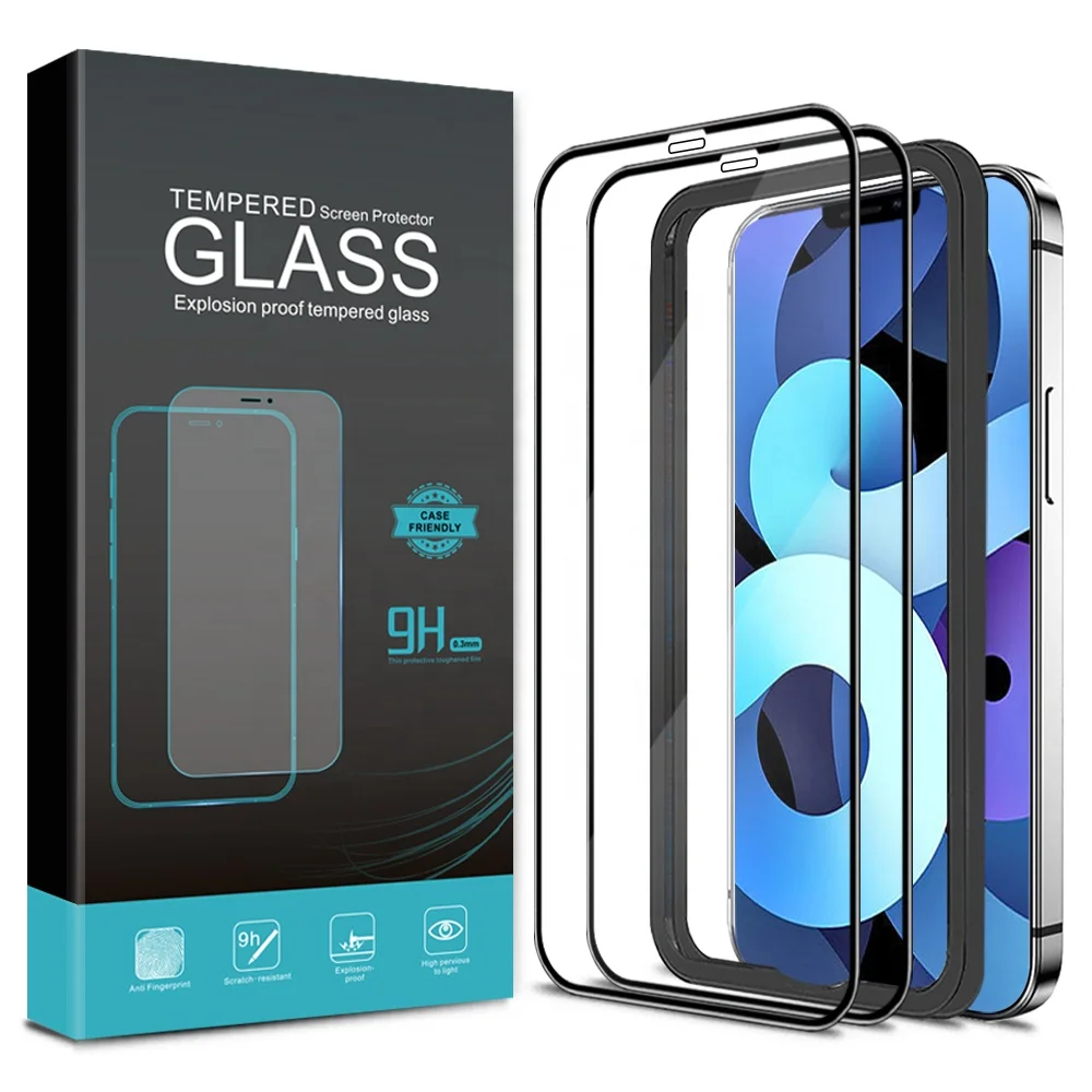 

Tempered Glass Film Screen Protector Cover for Apple iPhone 12 11 2 Pack 2021 Newest for iPhone 12 Pro Max Tempered Glass
