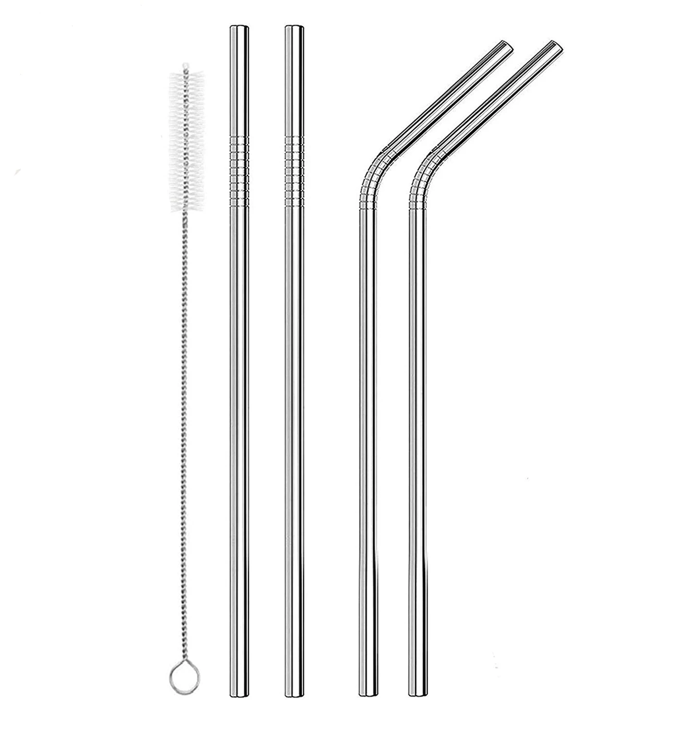 

Amazons Top Sellers Custom logo Eco friendly reusable metal drinking straws 304 stainless steel straw