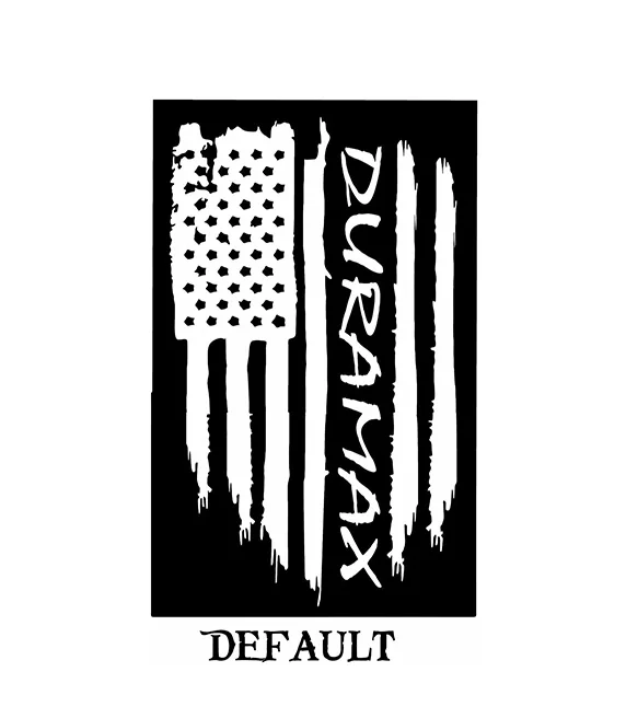 

(2Pcs) American flag duramax Chevy chevrolet vinyl truck car sticker decal, 12 colors