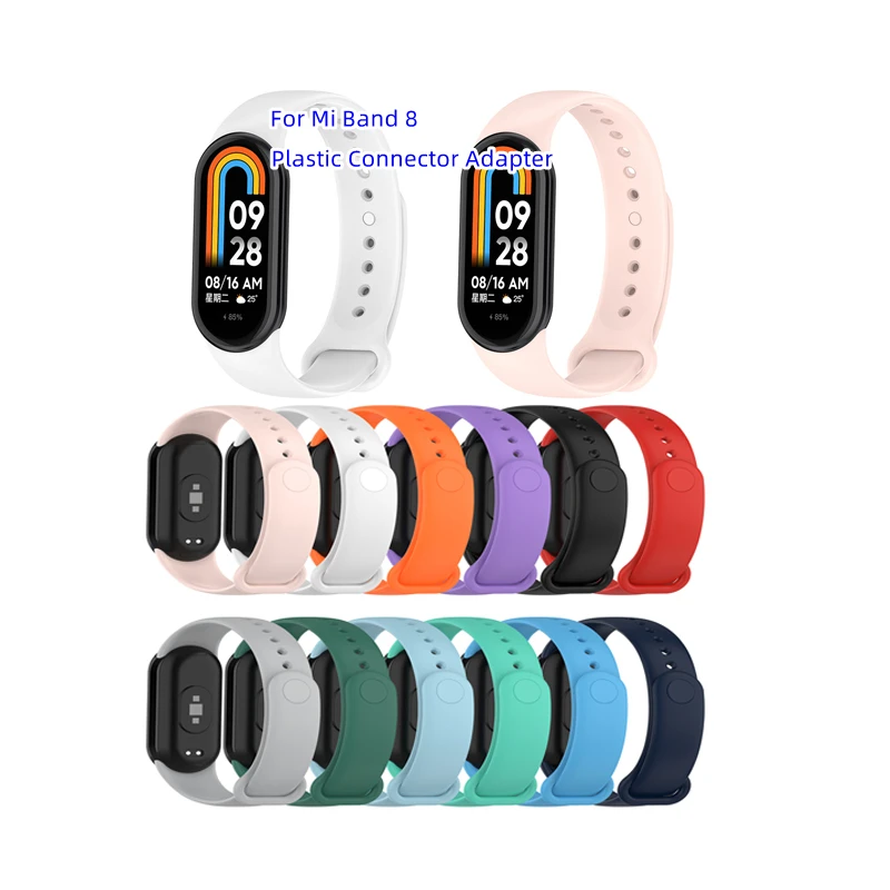 

Miband 8 New Smartwatch Bracelets Strap Wristband Silicone Rubber TPU Watch Strap For Xiaomi Mi Smart Band 8