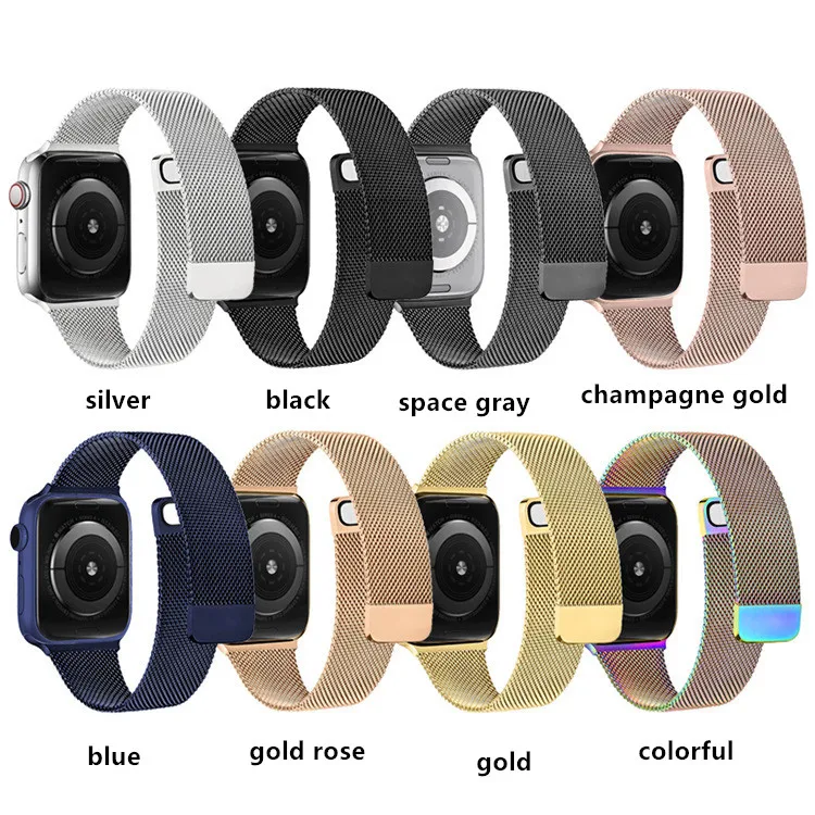 

Stainless Steel Bracelet strap For Apple Watch band 41mm 45mm 42mm 38mm