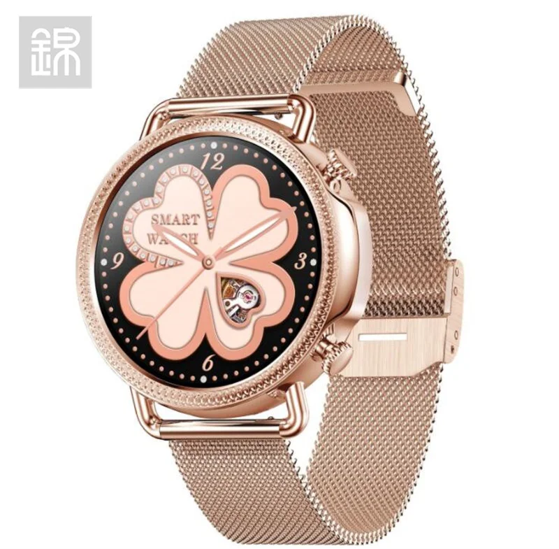 

JY-Mall smart watch V25 1.28inch HD Heart Rate Health Monitor Weather incoming call Body Temperature women watch Sport Bracelet, 6colors