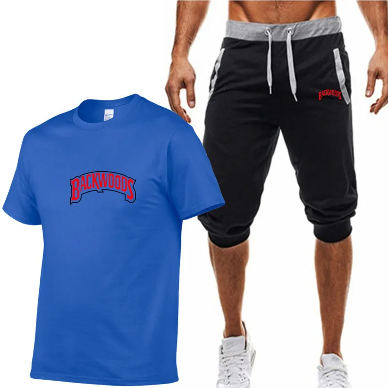 

Hip Hop Casual Track Suits Men'S Summer Sets 2021 2 Piece Sets Clothes Streetwear Fitness Male Tracksuit T-Shirts Shorts Pants, Customized color
