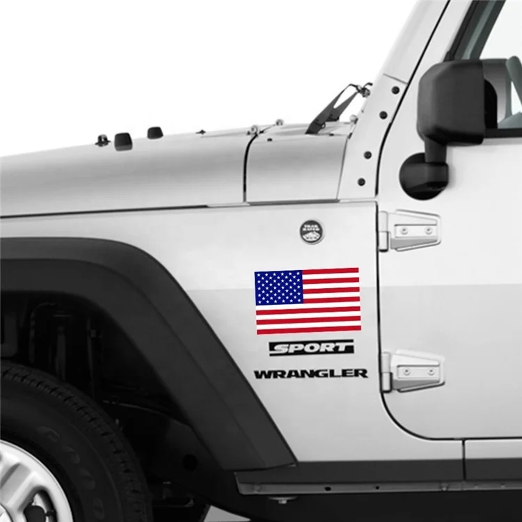 

American Flag Decals Stickers for Car Window Car Body Boat, Red+blue